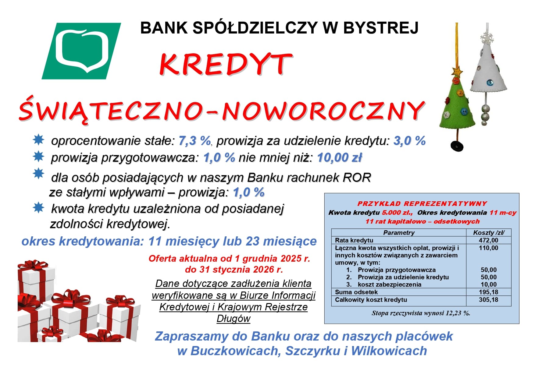 KREDYT ŚWIĄTECZNO-NOWOROCZNY