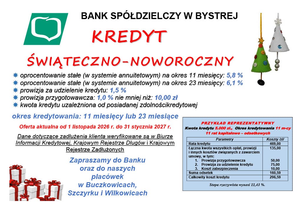 Kredyt Świąteczno-Noworoczny